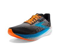 BROOKS Men's Hyperion Max Sneaker, Black/Grey/Orange Clown Fish, 10.5 UK