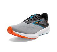 BROOKS Men's Launch 10 Sneaker, Black/Grey/Orange Clown Fish, 10.5 UK