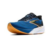 BROOKS Mens Launch 11 Sneaker, Black Navy Peony Orange, 12 UK