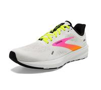 BROOKS Men's Launch 9 Sneaker, White/Pink/Nightlife, 11 UK