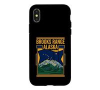 Brooks Range Alaska State Flag Mountain Wilderness Travel Case for iPhone X/XS