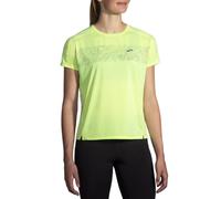 Brooks Sprint Free 2.0 Short Sleeve Yellow T-Shirt, Size S