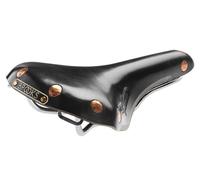 Brooks Swift Leather Road Bicycle Saddle Black w/ Chrome Rails & Copper Rivets