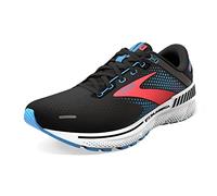 Brooks Women's Adrenaline Gts 22 Sneaker, Black Lake Blue Coral, 4.5 UK