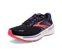Brooks Women's Adrenaline Gts 22 Sneaker, Black Purple Coral, 4 UK