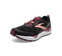 Brooks Women's Cascadia 15 Running Shoe, Black/Ebony/Coral Cloud, 5 UK