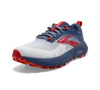 BROOKS Women's Cascadia 17 Sneaker, White/Navy/Bittersweet, 5 UK