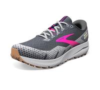 BROOKS Women's Divide 3 Sneaker, Ebony/Gray/Pink, 3.5 UK