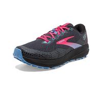 Brooks Women's Divide 3 Walking Shoe, Ebony/Black/Diva Pink, 8 UK
