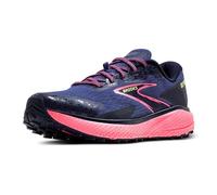 Brooks Women's Divide 5 Sneaker, Grey Blue Pink Lime, 7.5 UK
