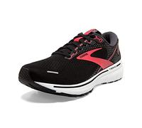 Brooks Women's Ghost 14 Running Shoe, Black Coral White Dark, 4 UK Narrow