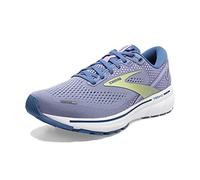 Brooks Women's Ghost 14 Running Shoe, Purple Impression Dutch Lime, 3.5 UK Narrow