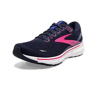 Brooks Women's Ghost 15 Sneaker, Pecoat/Blue/Pink, 9 UK