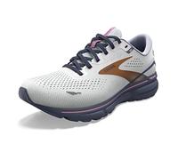 Brooks Women's Ghost 15 Sneaker, Spa Blue/Neo Pink/Copper, 3 UK
