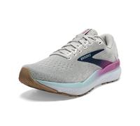 Brooks Women’s Ghost 16 Neutral Running Shoe, White/Grey/Estate Blue, 10 Wide