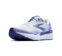 BROOKS Womens Ghost 16 Sneaker, White Amparo Blue Limpet Shell, 6 UK
