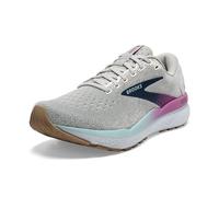 Brooks Women's Ghost 16 Sneaker, White Grey Estate Blue, 7 UK
