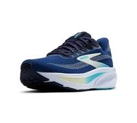 Brooks Womens Ghost 17 Sneaker, Navy Green Turquoise, 4.5 UK