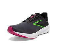 BROOKS Women's Launch 10 Sneaker, Black/Blackened Pearl/Green, 6 UK