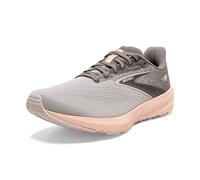 Brooks Women's Launch 10 Sneaker, Grey/Crystal Grey/Pale Peach, 6.5 UK