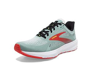 Brooks Women's Launch 9 Running Shoe, Blue Surf Black Cherry Tomato, 4.5 UK