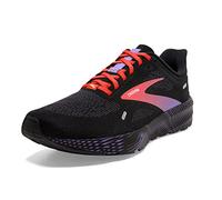 BROOKS Women's Launch 9 Sneaker, Black/Coral/Purple, 7.5 UK