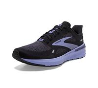 Brooks Women's, Launch GTS 9 Running Shoe, Black/Ebony/Purple, 8 Wide