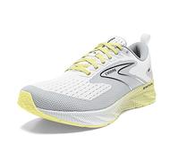 BROOKS Women's Levitate 6 Sneaker, White/Oyster/Yellow, 7 UK