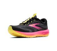BROOKS Women's Revel 7 Sneaker, Black/Pink/Lemon Tonic, 5 UK