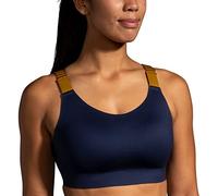Brooks Women's Scoopback 2.0 Sports Bra for High Impact Running, Workouts & Sports with Maximum Support, Navy/Burnt Olive/Ice Blue, 30A/B