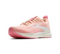 BROOKS Women's Trace 4 Sneaker, Tropical Peach/Dianthus/Grey, 6 UK