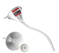 brooksnaji Automotive Funnel - Motorbike Filling Funnels Metal | Bendable Spout Refueling Tools with Filter for Vehicles Oils and Other Liquids
