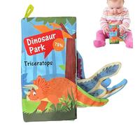 brooksnaji Baby Cloth Books,Baby Cloth Books | Sensory Baby Books with Animal Tails,Soft Fabric Educational Books with Handle,Early Learning Toy for Babies