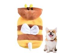 brooksnaji Bee Cat Costume - Super Soft Pet Clothes | Cosplay Costume, Winter Cat Outfit, Reusable Funny Pet Hoodies for Birthdays Photo Prop Supplies
