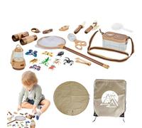 brooksnaji Camping Toys Set, Camping Set for | Pretend Play Camping Tools Kitchen Toys - Realistic Outdoor Campfire Toys Set,
