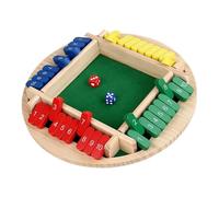 brooksnaji Close The Box Game - Box Close Dice Game, Dice Closure Game | Fun Wooden Adding Game, Portable Educational Table Game for Classroom, Birthday Parties, Pub