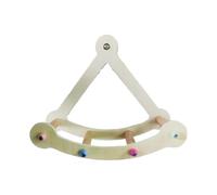 brooksnaji Perch Perch, Parrot Swing Toy - Perrot Swing Chew Wooden Wheel | Bird Cage Climbing Cage Resting Perch for Birds Physical Fitness for the Bedroom,