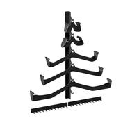 brooksnaji Wall Mounted Pull Up Bar Rack - Heavy Duty 5 Piece Gym Organizer Storage System | Exercise Equipment Holder for Resistance Bands Jump Ropes Dumbbells Cable Attachments Garage Home Setup