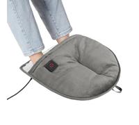 Brookstone Electric Foot Warmer | Ultimate Relaxation with 4 Adjustable Settings for Custom Warmth | Soft Sherpa-Lined for Supreme Comfort | Feet Heater for Sofa, Desk or Anywhere | 100% Polyester