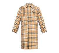 Brookvale Checked Coat- male- Burberry- Single-Breasted Coats- Beige- M- Coats M