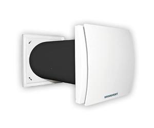 Brookvent Aircycle ONE 100 - Single Room Heat Recovery Ventilation Unit (MVHR) | Quiet, Low Energy Extract & Supply Fan | Prevents Condensation & Mould | Ideal for Bedrooms & Living Spaces (100mm)
