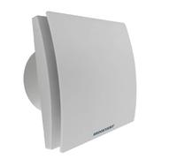 Brookvent Airstream DMEV 100 Extractor Fan - 100mm | Low Energy EC Motor | Quiet Operation | IPX4 Rated | Wall Ceiling Window Mount | Easy to Clean | Double Insulated | 2-Year Warranty