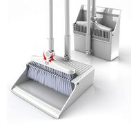 Broom and Dustpan Set for Home with Long Handle 40.94"/50" Dustpan Brush for Home Kitchen Room Office Lobby Floor Indoor Outdoor Essentials Upright Standing Broom with Dustpan Combo