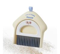 Broom and Dustpan Set - Self-Cleaning Upright Dustpan with Long Handle and Fine Bristles, Ideal for Indoor, Outdoor Cleaning in Kitchen, Office, Garage, Dorm, or Home Spaces