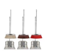 Broom and Dustpan Set Stainl Steel Thiened Broom and Dustpan Set Household Cleaning Tools Single Sweeper Scrape for Garbage Collection(One-piece Sweeping Set)