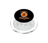Broom Broke So I Became A Firefighter Halloween Costume PopSockets PopGrip for MagSafe
