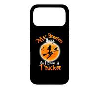 Broom Broke So I Became A Trucker Halloween Costume Case for iPhone 17 Pro Max