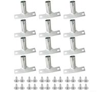 Broom Brush Handle Bracket, Broom Handle Holders with Screws Adapter Connecting Accessories, for Roller Brush Connection(12pcs)