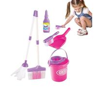 Broom Cleaning Set - Housekeeping Pretend Play Tools, Interactive Educational Toy, Realistic Household Design | Imaginative For Girls Boys 3+ Years Learning Activities Development