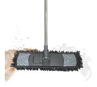 Broom for Hard Floors - Adjustable Angle Long Handle - Mop for Hard Floors, for Tile, Laminate, , Home, Apartment